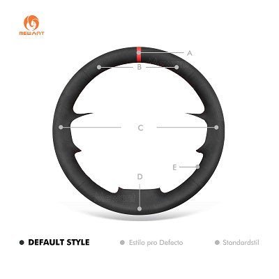 MEWANT Hand Stitch Black Leather Suede Car Steering Wheel Cover for BMW F30 F31 F34 F20 F21 F22 F23 F32 F33 F34 F36 - Alcantara, Leather, Carbon Fiber, Easy Install, Non - Slip, Best Steering Wheel Cover