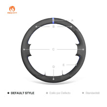 Carica l&#39;immagine nel visualizzatore Galleria, MEWANT Hand Stitch Black Leather Suede Car Steering Wheel Cover for Dacia (Renault) Duster Dokker Lodgy Logan Sandero - Alcantara, Leather, Carbon Fiber, Easy Install, Non - Slip, Best Steering Wheel Cover
