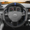 MEWANT Hand Stitch Black Leather Suede Car Steering Wheel Cover for Opel Vauxhall Astra Signum Vectra for Holden Astra - Mewant Cover