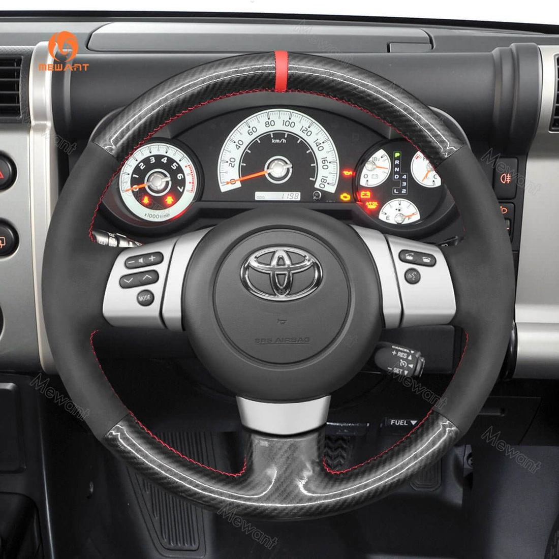 MEWANT Steering Wheel Cover for Toyota FJ Cruiser 2011-2016