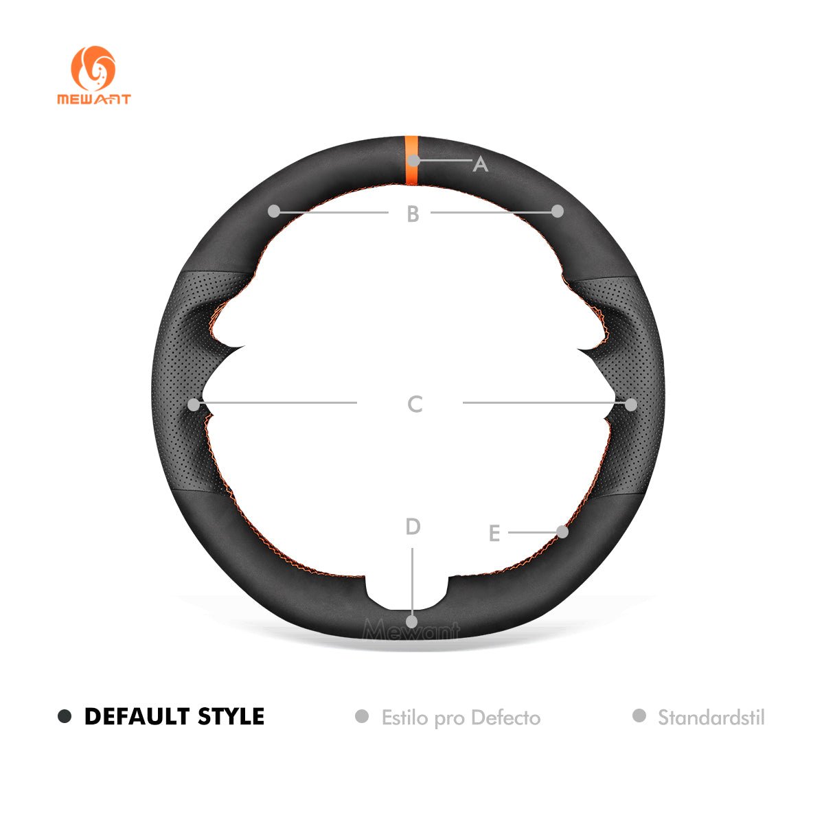 MEWANT Hand Stitch Black Matte Carbon Fiber Suede or Leather Car Steering Wheel Cover for Tesla Model S 2012 - 2021 / Model X 2016 - 2020 - Alcantara, Leather, Carbon Fiber, Easy Install, Non - Slip, Best Steering Wheel Cover