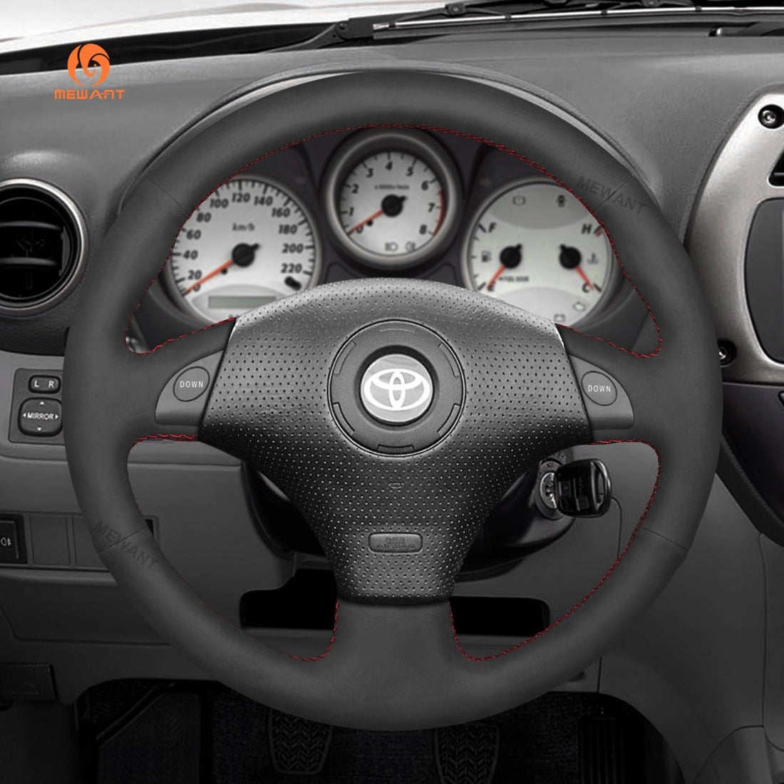 MEWANT Steering Wheel Cover for Toyota RAV4 Celica MR2 MR-S Supra Caldina 1996-2007