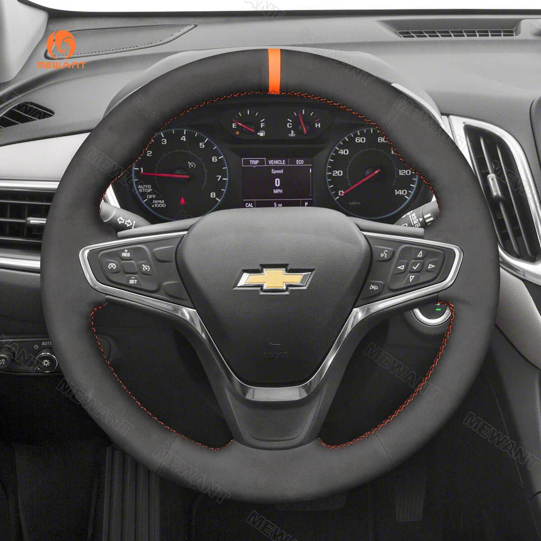 MEWANT Steering Wheel Cover for Chevrolet Malibu Equinox 2016-2021