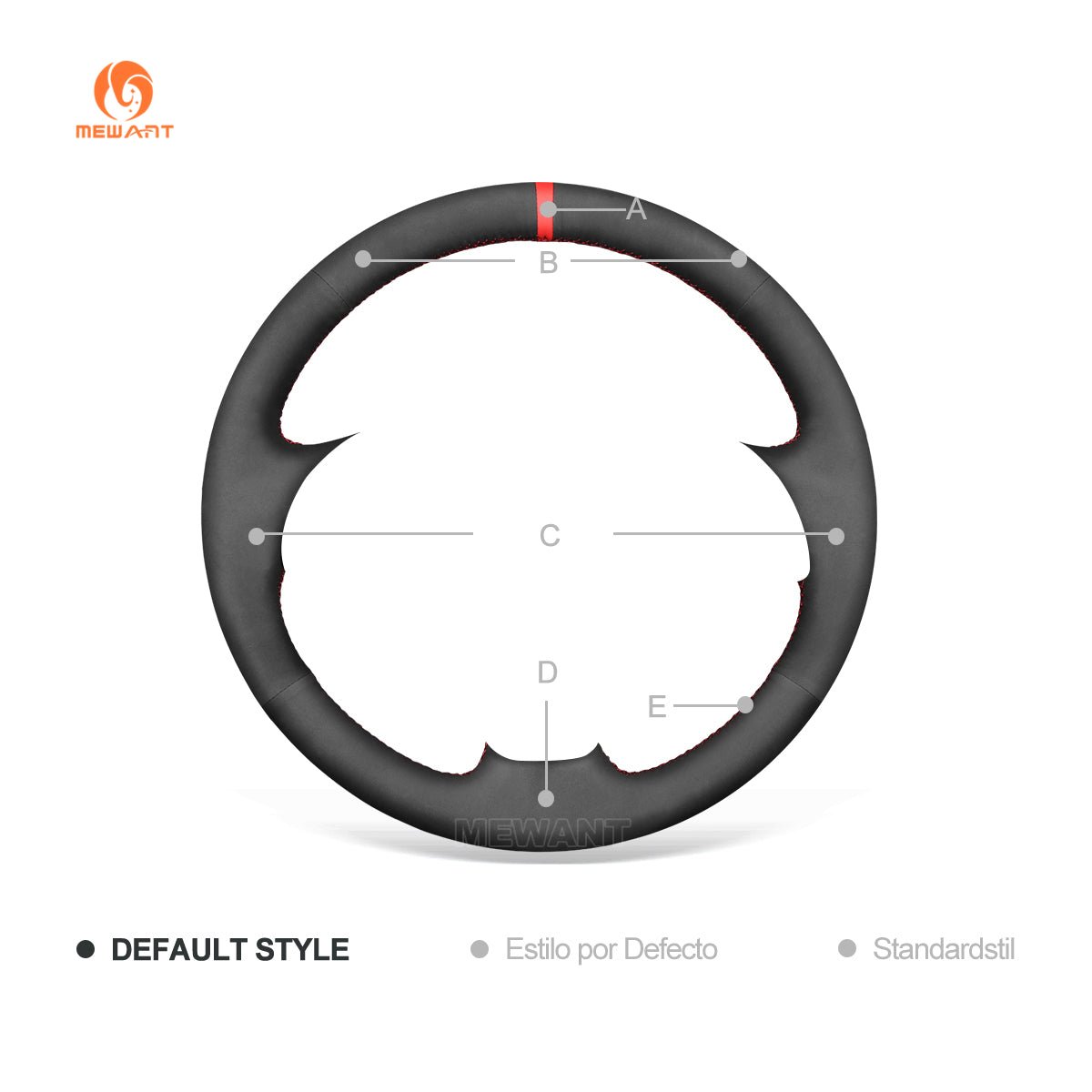 MEWANT Hand Stitch Black Suede Car Steering Wheel Cover for Lexus ES240 ES250 ES300 ES350 2007 - 2012 / GS350 GS450h GS460 2009 2010 - Alcantara, Leather, Carbon Fiber, Easy Install, Non - Slip, Best Steering Wheel Cover