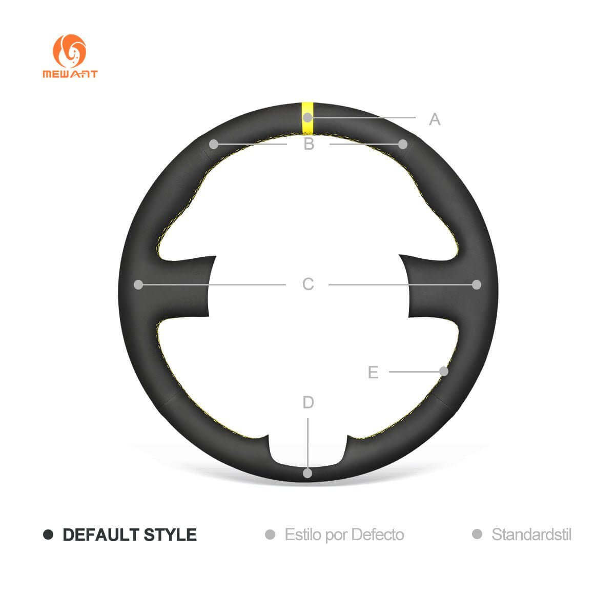 MEWANT Hand Stitch Black Suede Car Steering Wheel Cover for Toyota 86 2016 - 2020 - Alcantara, Leather, Carbon Fiber, Easy Install, Non - Slip, Best Steering Wheel Cover