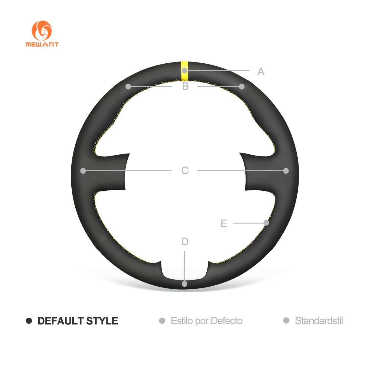 MEWANT Hand Stitch Black Suede Car Steering Wheel Cover for Toyota 86 2016 - 2020 - Alcantara, Leather, Carbon Fiber, Easy Install, Non - Slip, Best Steering Wheel Cover