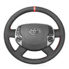 MEWANT Hand Stitch Black Suede Car Steering Wheel Cover for Toyota Prius 20(XW20) 2003 - 2009 / Raum 2 2003 - 2011 - Mewant Cover