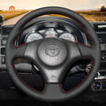 MEWANT Hand Stitch Black Suede Car Steering Wheel Cover for Toyota RAV4 Celica Matrix MR2 Supra Voltz Caldina MR - S Corolla Lexus IS 200 300 1996 - 2007 - Alcantara, Leather, Carbon Fiber, Easy Install, Non - Slip, Best Steering Wheel Cover