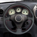 MEWANT Hand Stitch Black Suede Car Steering Wheel Cover for Toyota RAV4 Celica Matrix MR2 Supra Voltz Caldina MR - S Corolla Lexus IS 200 300 1996 - 2007 - Alcantara, Leather, Carbon Fiber, Easy Install, Non - Slip, Best Steering Wheel Cover