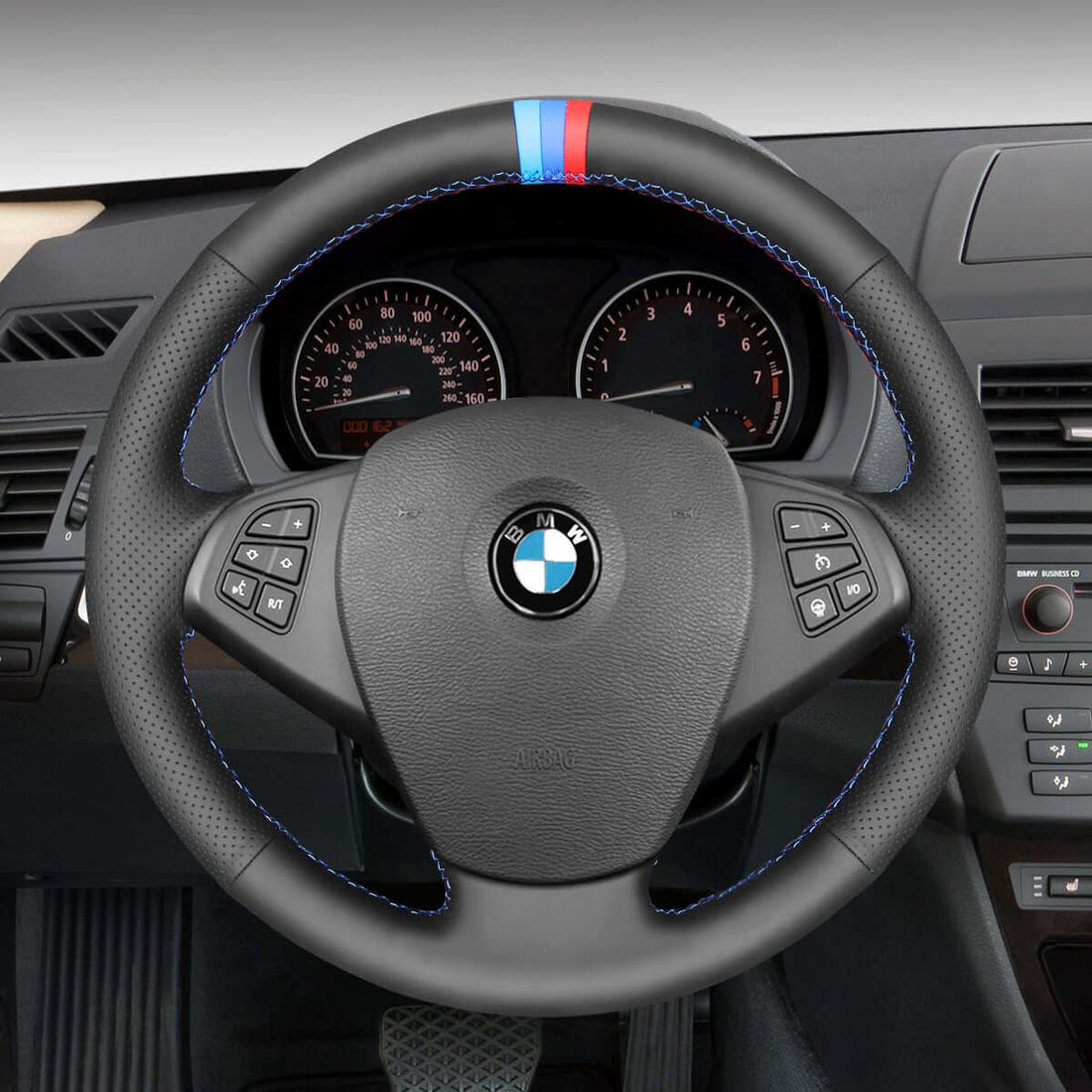 MEWANT Steering Wheel Cover for BMW X3 E83 2005-2010