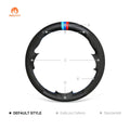 MEWANT Hand Stitch Black Suede Leather Car Steering Wheel Cover for BMW 1 Series E81 E82 E87 E88 2008 - 2012 / 3 Series E90 E91 E92 E93 2006 - 2011 - Alcantara, Leather, Carbon Fiber, Easy Install, Non - Slip, Best Steering Wheel Cover