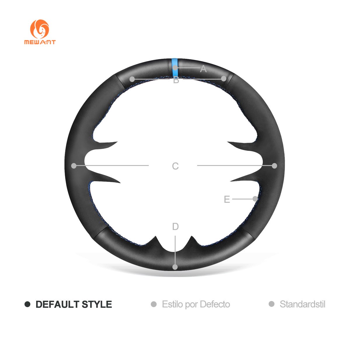 MEWANT Hand Stitch Black Suede Leather Car Steering Wheel Cover for Honda Civic 8 2006 - 2011 / for Acura CSX 2006 - 2011 / Civic Type R 2006 - 2011 - Alcantara, Leather, Carbon Fiber, Easy Install, Non - Slip, Best Steering Wheel Cover