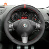 MEWANT Hand Stitch Car Steering Wheel Cover for Alfa Romeo 147 2000 - 2010 / GT 2004 - 2010 - Mewant Cover