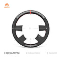 MEWANT Hand Stitch Car Steering Wheel Cover for Audi A3 (8P) Sportback A4 (B8) A4 (B7) A6 (C6) - Alcantara, Leather, Carbon Fiber, Easy Install, Non - Slip, Best Steering Wheel Cover