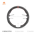 MEWANT Hand Stitch Car Steering Wheel Cover for Audi A6 (C8) Avant Allroad 2018 - 2019 / A7 (K8) 2018 - 2019 / S7 2019 - Alcantara, Leather, Carbon Fiber, Easy Install, Non - Slip, Best Steering Wheel Cover