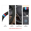 MEWANT Hand Stitch Car Steering Wheel Cover for BMW 1 Series E81 E82 E87 E88 2008 - 2012 / 3 Series E90 E91 E92 E93 2006 - 2011 - Mewant Cover