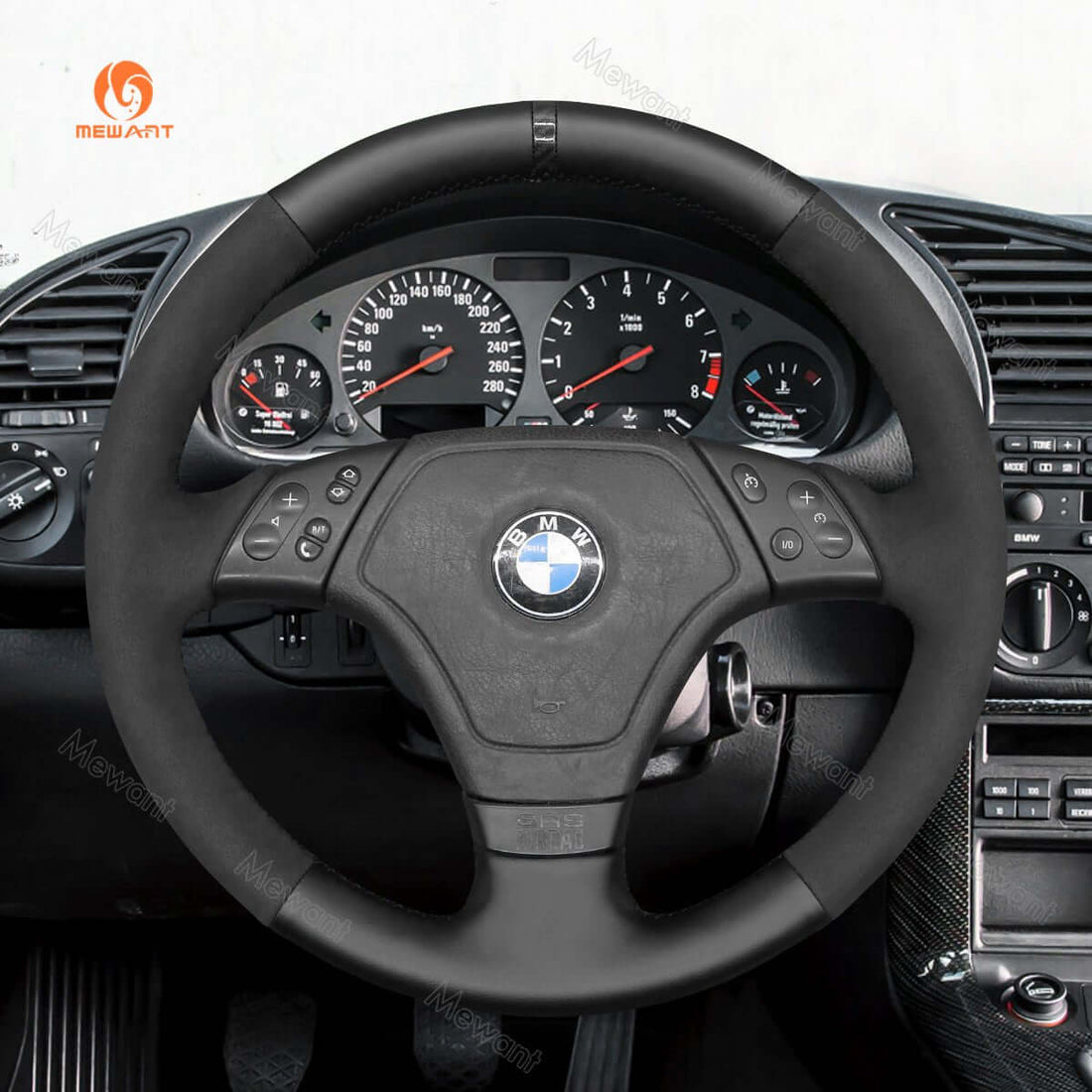 MEWANT Steering Wheel Cover for BMW 3 Series E36 1995-2000