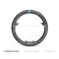 MEWANT Hand Stitch Car Steering Wheel Cover for BMW 5 Series E60 E61 2003 - 2010 / 6 Series E63 E64 2004 - 2009 - Alcantara, Leather, Carbon Fiber, Easy Install, Non - Slip, Best Steering Wheel Cover