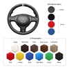 MEWANT Hand Stitch Car Steering Wheel Cover for BMW M Sport E46 330i 330Ci / E39 540i 525i 530i / M3 E46 / M5 E39 - Mewant Cover