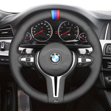 Carica l&#39;immagine nel visualizzatore Galleria, MEWANT Hand Stitch Car Steering Wheel Cover for BMW M2 F87 M3 F80 M4 F82 F83 M5 F10 M6 F06 F12 F13 X5 M X6 M F86  - Mewant Cover
