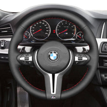 Carica l&#39;immagine nel visualizzatore Galleria, MEWANT Hand Stitch Car Steering Wheel Cover for BMW M2 F87 M3 F80 M4 F82 F83 M5 F10 M6 F06 F12 F13 X5 M X6 M F86  - Mewant Cover
