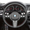 MEWANT Hand Stitch Car Steering Wheel Cover for BMW M2 F87 M3 F80 M4 F82 F83 M5 F10 M6 F06 F12 F13 X5 M X6 M F86 - Alcantara, Leather, Carbon Fiber, Easy Install, Non - Slip, Best Steering Wheel Cover