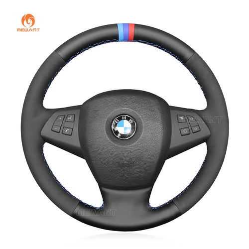 MEWANT Hand Stitch Car Steering Wheel Cover for BMW X5 E70 2007 - 2013 - Mewant Cover