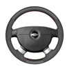 MEWANT Hand Stitch Car Steering Wheel Cover for Chevrolet (Chevy) Aveo/ Kalos/ Lacetti/ Nubira/ for Pontiac G3/for Holden Barina/ Viva - Mewant Cover