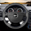 MEWANT Hand Stitch Car Steering Wheel Cover for Chevrolet (Chevy) Aveo/ Kalos/ Lacetti/ Nubira/ for Pontiac G3/for Holden Barina/ Viva - Mewant Cover