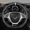 MEWANT Hand Stitch Car Steering Wheel Cover for Chevrolet Corvette (C7) 2015 - 2020 - Mewant Cover