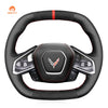 MEWANT Hand Stitch Car Steering Wheel Cover for Chevrolet Corvette (C8) 2020 - 2023 - Mewant Cover