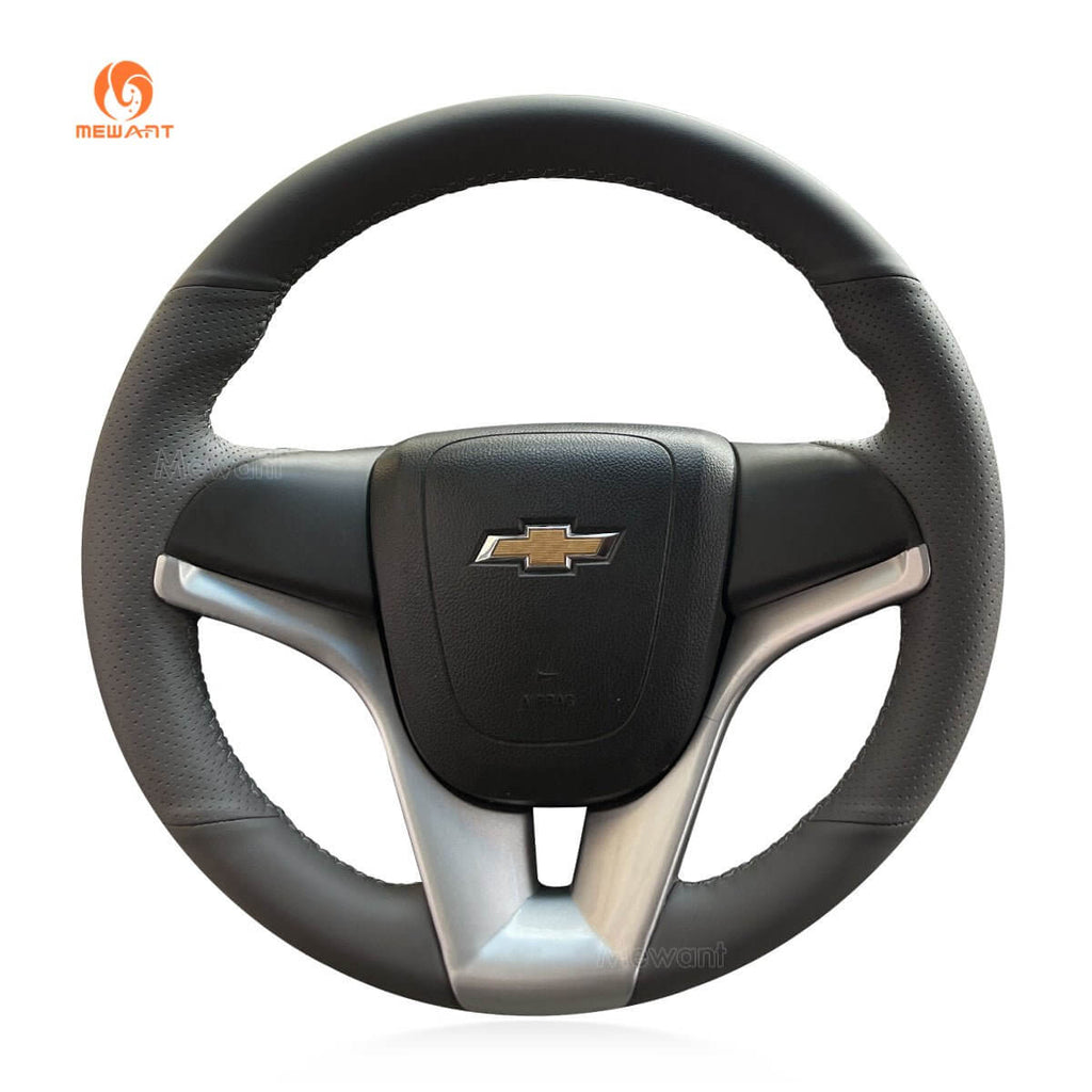 MEWANT Hand Stitch Car Steering Wheel Cover for Chevrolet Cruze Aveo Orlando / Holden Cruz / Ravon R4 / for Holden Barina - Alcantara, Leather, Carbon Fiber, Easy Install, Non - Slip, Best Steering Wheel Cover