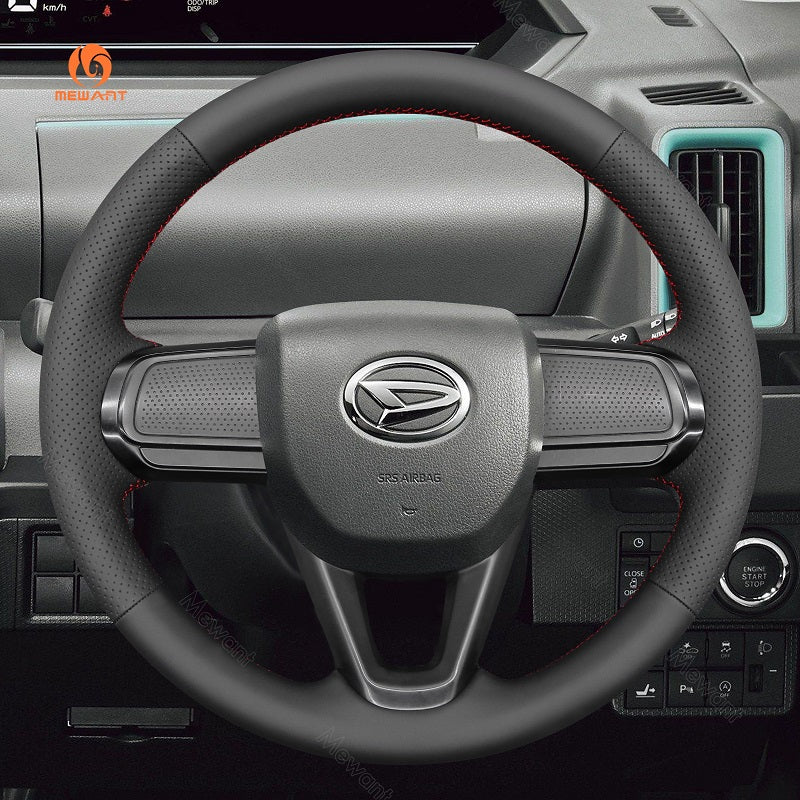 MEWANT Hand Stitch Car Steering Wheel Cover for Daihatsu Tanto HIJET Atrai for Subaru Sambar Chiffon - Mewant Cover