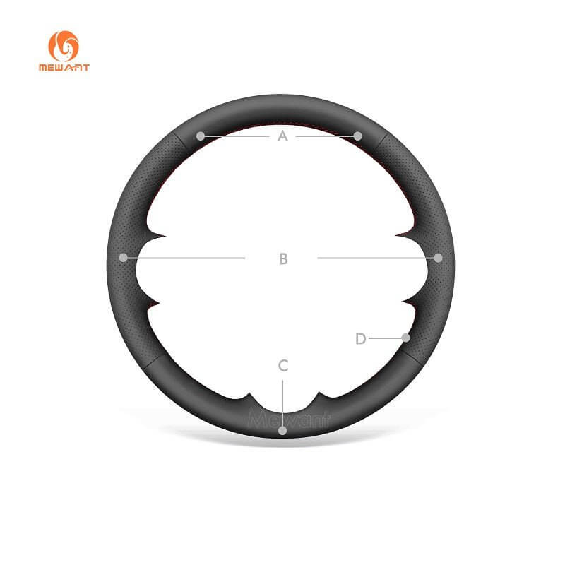 MEWANT Hand Stitch Car Steering Wheel Cover for Daihatsu Tanto HIJET Atrai for Subaru Sambar Chiffon - Mewant Cover