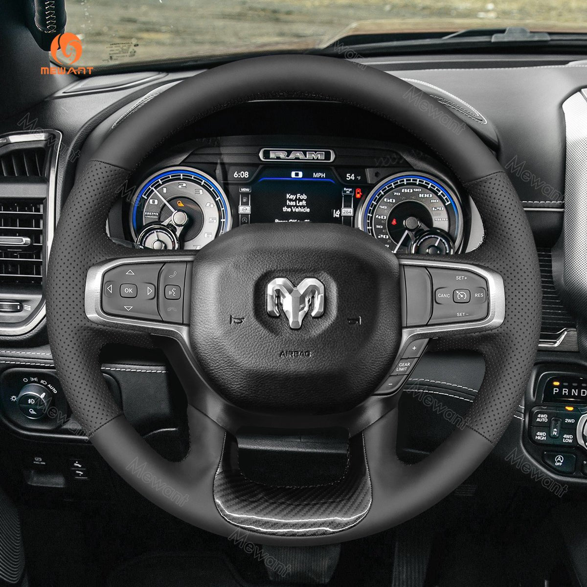 MEWANT Hand Stitch Car Steering Wheel Cover for Dodge RAM 1500 2019 - 2023/for Dodge - Mewant Cover