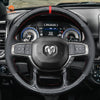 MEWANT Hand Stitch Car Steering Wheel Cover for Dodge RAM 1500 2019 - 2023/for Dodge - Alcantara, Leather, Carbon Fiber, Easy Install, Non - Slip, Best Steering Wheel Cover