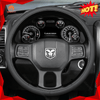 MEWANT Hand Stitch Car Steering Wheel Cover for Dodge RAM 1500 Classic 2500 3500 5500 - Alcantara, Leather, Carbon Fiber, Easy Install, Non - Slip, Best Steering Wheel Cover