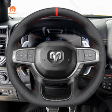 Load image into Gallery viewer, MEWANT Hand Stitch Car Steering Wheel Cover for Dodge Ram 1500 TRX 2021 - 2024 - Mewant Cover
