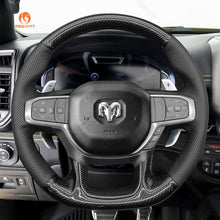 Load image into Gallery viewer, MEWANT Hand Stitch Car Steering Wheel Cover for Dodge Ram 1500 TRX 2021 - 2024 - Mewant Cover
