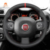 MEWANT Hand Stitch Car Steering Wheel Cover for Fiat Panda 2012 - 2024 - Mewant Cover