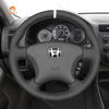 MEWANT Hand Stitch Car Steering Wheel Cover for Honda Civic 7 2003 - 2005 - Mewant Cover