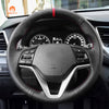 MEWANT Hand Stitch Car Steering Wheel Cover for Hyundai Tucson III 2015 - 2021 - Mewant Cover