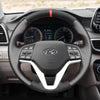 MEWANT Hand Stitch Car Steering Wheel Cover for Hyundai Tucson III 2015 - 2021 - Mewant Cover