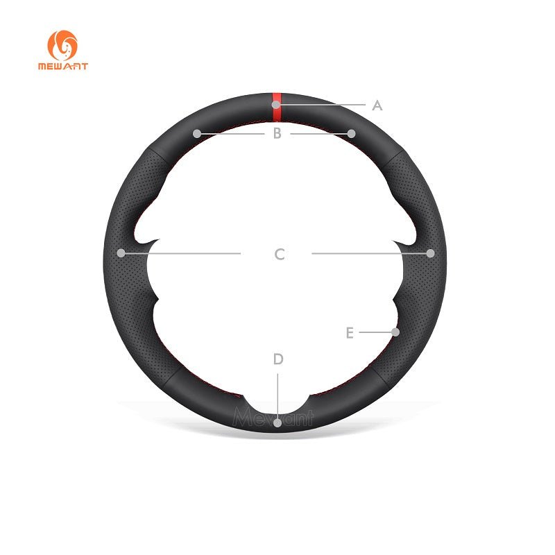 MEWANT Hand Stitch Car Steering Wheel Cover for Hyundai Venue 2020 - 2021 - Mewant Cover