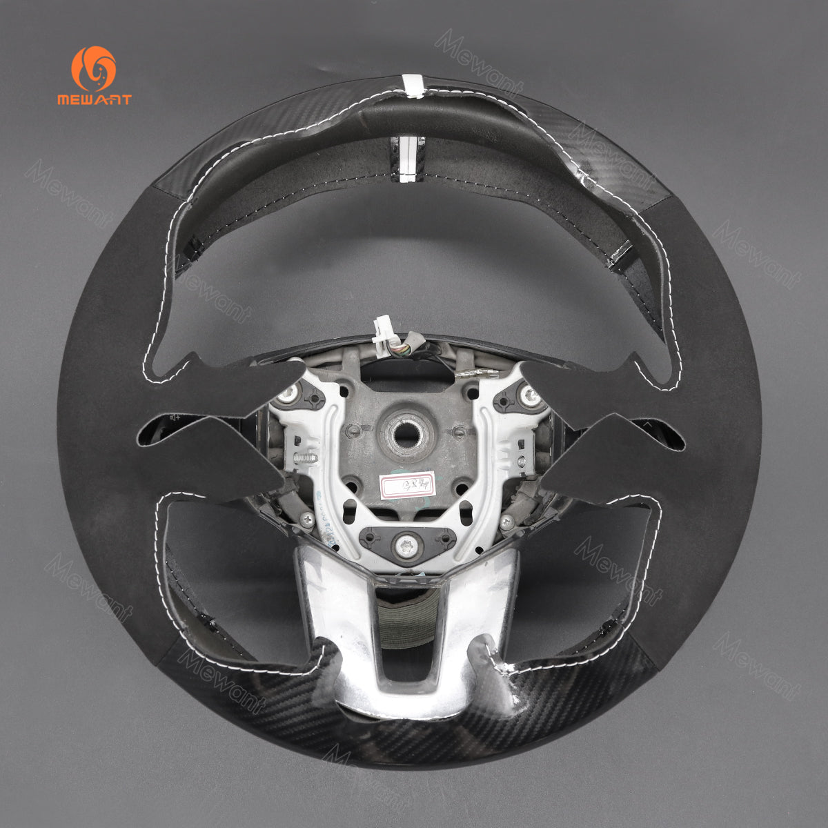 MEWANT Hand Stitch Car Steering Wheel Cover for Kia Sportage 3 / Ceed Cee'd / Proceed Pro ceed - Alcantara, Leather, Carbon Fiber, Easy Install, Non - Slip, Best Steering Wheel Cover