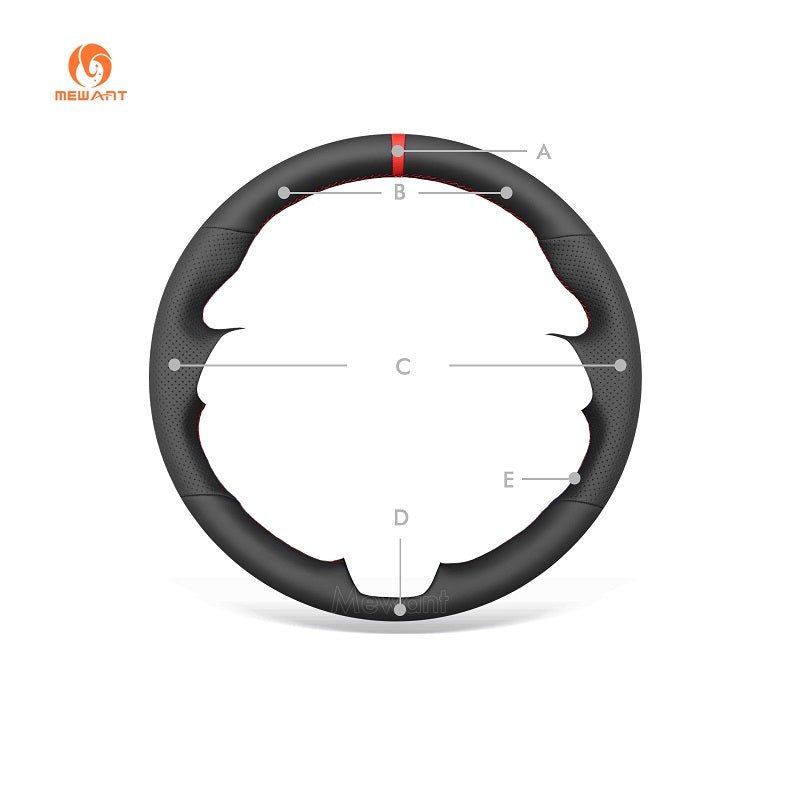 MEWANT Hand Stitch Car Steering Wheel Cover for Kia Stinger (GT) 2018 - 2021 - Mewant Cover