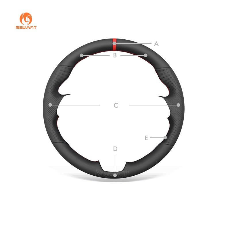 MEWANT Hand Stitch Car Steering Wheel Cover for Kia Stinger (GT) 2018 - 2021 - Mewant Cover