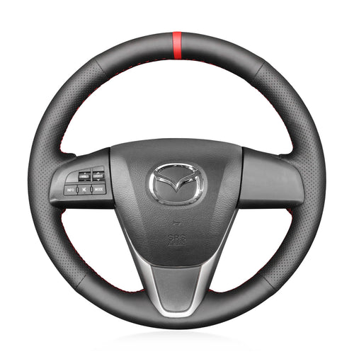 MEWANT Hand Stitch Car Steering Wheel Cover for Mazda 3 Axela 2 Mazda 5 Mazda 6 CX - 7 CX - 9 MAZDASPEED3 (US) - Mewant Cover