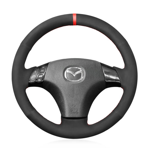 MEWANT Hand Stitch Car Steering Wheel Cover for Mazda 3 Axela Mazda 5 Mazda 6 Atenza Mazda MPV - Mewant Cover