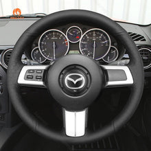 Bild in den Galerie-Viewer laden, MEWANT Hand Stitch Car Steering Wheel Cover for Mazda MX - 5 MX5 2009 - 2013 / RX - 8 RX8 2009 - 2013 / CX - 7 CX7 2007 - 2009 - Mewant Cover
